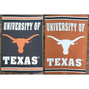 Evergreen Double Side Team Garden Flag University‎ of Texas Longhorns 29" x 43"